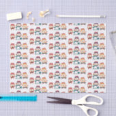 かわいいジャムセッション漫画ミュージシャンユーモア 薄葉紙 (クラフト)