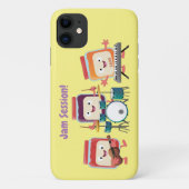 かわいいジャムセッション漫画ミュージシャンユーモア Case-Mate iPhoneケース (裏面)