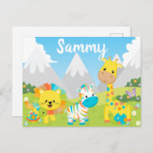 かわいいジャンカラフルグルの友達の子どもたち ポストカード (正面/裏面)