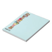 かわいいジャンクフードのメモ帳 ノートパッド (回転)