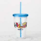 かわいいジャンクフード アクリルタンブラー (正面)