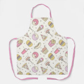 かわいいジャンクフード エプロン (正面)