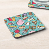 かわいいジャンクフード コースター (左側)