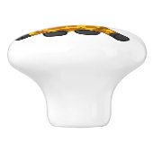 かわいいジャングルのサファリキリン動物の子どもたち セラミックノブ (側面)