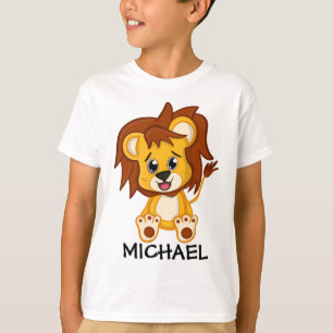 かわいいジャングルのサファリライオン動物の子どもたち Tシャツ