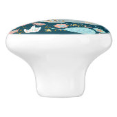 かわいいジャングルのナマケモノ好き セラミックノブ (側面)