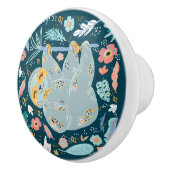 かわいいジャングルのナマケモノ好き セラミックノブ (右)