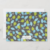 かわいいジャングルのベビーシャワーの招待状 招待状 (裏面)