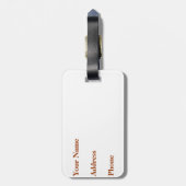 かわいいジャングルのベビー動物の荷物のラベル ラゲッジタグ (裏面縦)