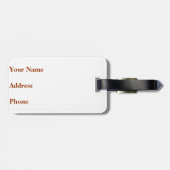 かわいいジャングルのベビー動物の荷物のラベル ラゲッジタグ (裏面横)