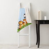 かわいいジャングルのベビー動物 シェルパブランケット (インサイチュ)