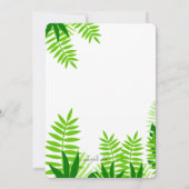 かわいいジャングルの動物の招待状 招待状 (裏面)