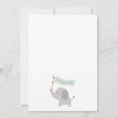 かわいいジャングルの動物の誕生日パーティー招待状 招待状 (裏面)