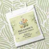 かわいいジャングルアニマルサファリ誕生日ありがとう フェイバーバッグ