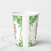 かわいいジャングルアニマルズサファリアドベンチャーカー誕生日 紙コップ (右)