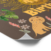 かわいいジャングルアニマル誕生日 ポスター (角)