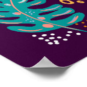 かわいいジャングルコアラ熊の動物愛好家 ポスター (角)