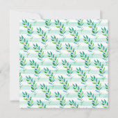 かわいいジャングルサイの赤ちゃんシャワー 招待状 (裏面)