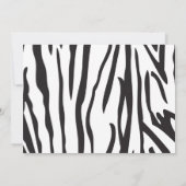 かわいいジャングルサファリのベビーシャワーの招待状 招待状 (裏面)