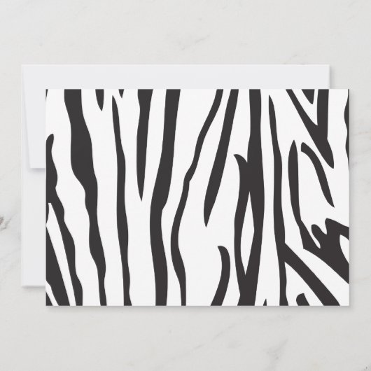 かわいいジャングルサファリのベビーシャワーの招待状 招待状 (裏面)