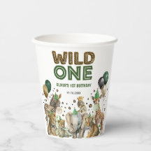 かわいいジャングルサファリアニマルワイルドワン誕生日