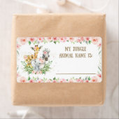 かわいいジャングルサファリジャングル動物の名前ゲームシール ラベル (インサイチュ)