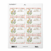 かわいいジャングルサファリジャングル動物の名前ゲームシール ラベル (フルシート)