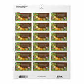 かわいいジャングルサファリベイビーシャワー住所 シール (フルシート)