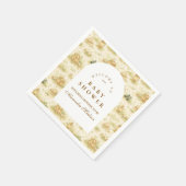 かわいいジャングルサファリベイビーシャワー スタンダードカクテルナプキン (角)