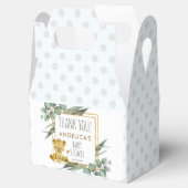 かわいいジャングルサファリライオン赤ちゃんシャワーありがとう フェイバーボックス (オープン)