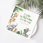 かわいいジャングルサファリ動物のベビーシャワー スタンダードカクテルナプキン