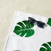 かわいいジャングルサファリ動物の幼児たち ビーチタオル (インサイチュ)