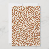 かわいいジャングルサファリ動物の男の子の赤ちゃんシャワー 招待状 (裏面)