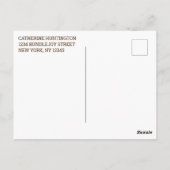 かわいいジャングルサファリ動物の赤ちゃんシャワーありがとう ポストカード (裏面)