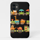 かわいいジャングルサファリ動物トレインギフトキッズベビー Case-Mate iPhoneケース (裏面)