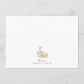 かわいいジャングルサファリ動物ベビーシャワーアドバイスカード アドバイスカード (裏面)