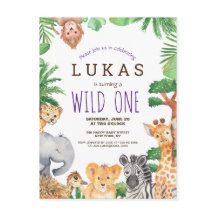 かわいいジャングルサファリ1日招待状