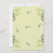 かわいいジャングルサファリ1歳の誕生日 招待状 (裏面)