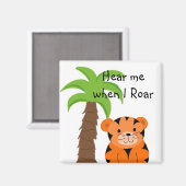 かわいいジャングルタイガーの轟音 マグネット (正面/裏面)