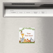 かわいいジャングルベビーアニマルマグネット マグネット (インサイチュ (食洗機))