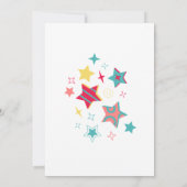 かわいいジャングルベビーライオン1st誕生日パーティー 招待状 (裏面)