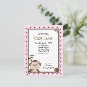 かわいいジャングルモンキーベビーシャワー招待状 招待状 (スタンド正面)