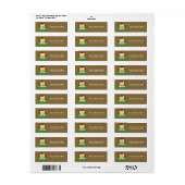 かわいいジャングルライオンサファリベイビーシャワー住所 シール (フルシート)