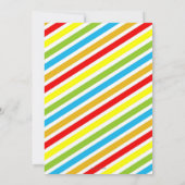 かわいいジャングル動物たちベビーシャワー招待状ニュートラル 招待状 (裏面)