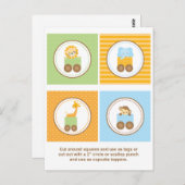 かわいいジャングル動物のトレンドカップケーキトッパー ポストカード (正面/裏面)