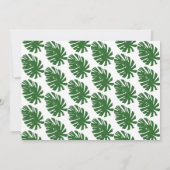 かわいいジャングル動物のパーティの招待状テンプレート 招待状 (裏面)