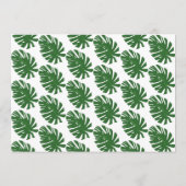 かわいいジャングル動物のパーティの招待状テンプレート 招待状 (裏面)