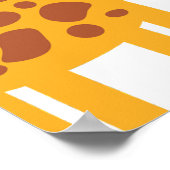 かわいいジャングル動物のパーティーバナー ポスター (角)