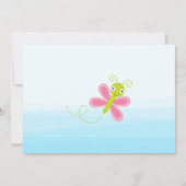 かわいいジャングル動物の箱舟 赤ちゃんのお披露目 招待状 (裏面)