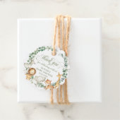 かわいいジャングル動物の緑の誕生日赤ちゃんシャワー フェイバータグ (インサイチュ)